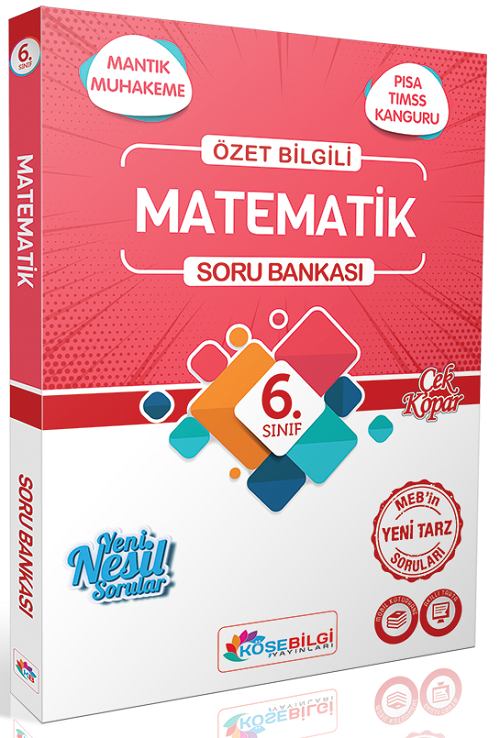 Köşebilgi 6. Sınıf Matematik Soru Bankası Köşebilgi Yayınları