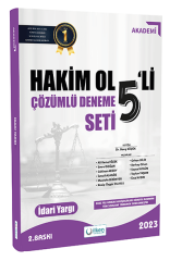 İlken 2023 İdari Yargı Hakim Ol Akademi 5 Deneme Çözümlü 2. Baskı İlken Yayınları