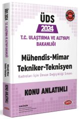 Data 2024 GYS ÜDS Ulaştırma ve Altyapı Bakanlığı Mühendis-Mimar-Tekniker-Teknisyen Konu Anlatımlı Ünvan Değişikliği Data Yayınları