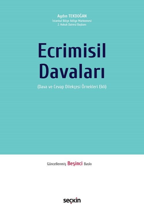 Seçkin Ecrimisil Davaları 6. Baskı - Aydın Tekdoğan Seçkin Yayınları