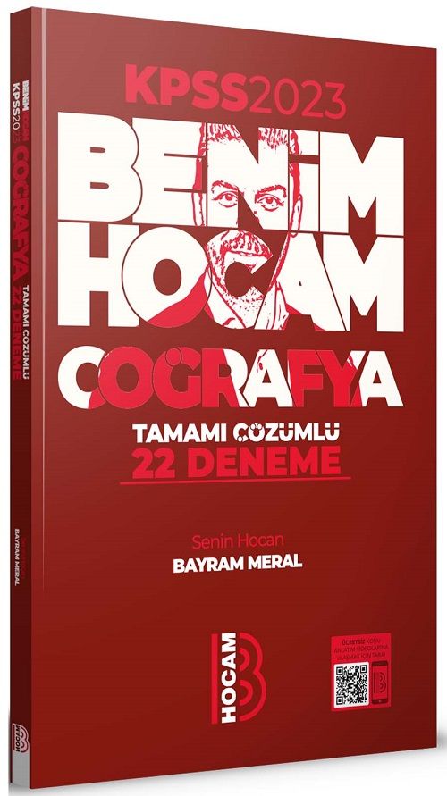 Benim Hocam 2023 KPSS Coğrafya 22 Deneme Çözümlü - Bayram Meral Benim Hocam Yayınları