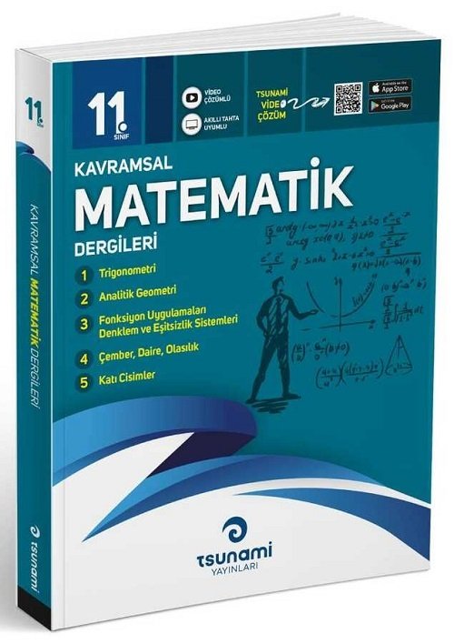 Tsunami 11. Sınıf Matematik Kavramsal Dergileri (4 Fasikül) Tsunami Yayınları