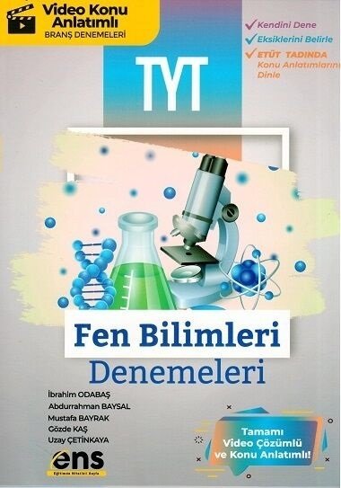 ENS Yayınları YKS TYT Fen Bilimleri 12 li Deneme ENS Yayınları