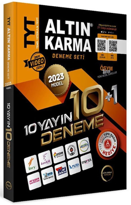 Altın Karma 2023 YKS TYT 10+1 Deneme Seti Altın Karma Yayınları