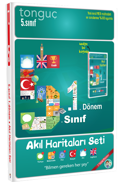 Tonguç 5. Sınıf 1. Dönem 5.1 Akıl Haritaları Seti Tonguç Akademi