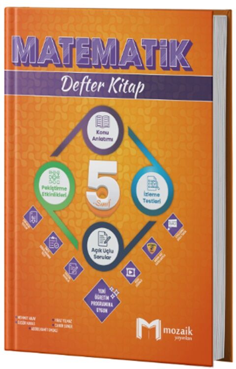 Mozaik 5. Sınıf Matematik Konu Anlatımlı Defter Kitap Mozaik Yayınları