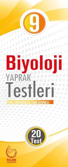 Palme 9. Sınıf Biyoloji Yaprak Testleri 20 Test Palme Yayınları