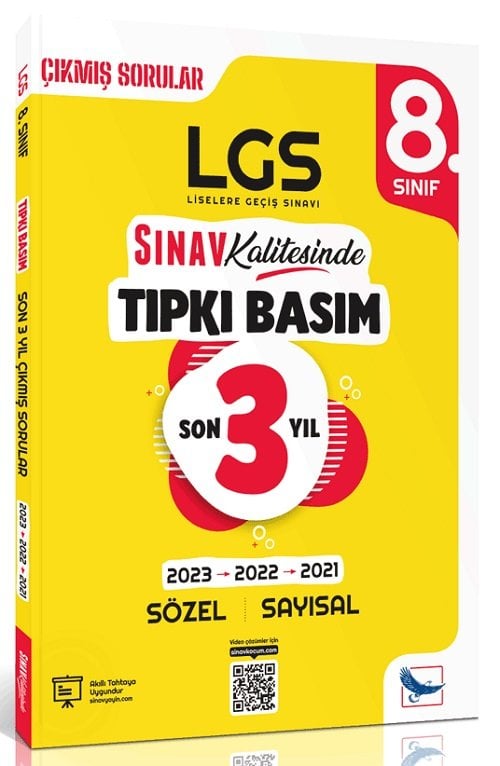 Sınav 8. Sınıf LGS Tıpkı Basım Sınav Kalitesinde Son 3 Yıl Çıkmış Sorular Sınav Yayınları