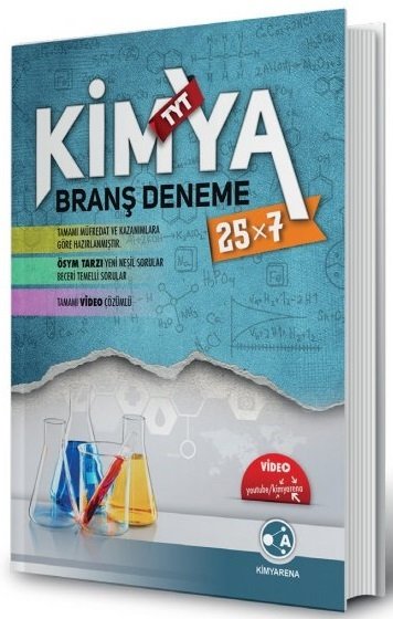 Kimyarena YKS TYT Kimya 25x7 Branş Deneme Video Çözümlü Kimyarena Yayınları