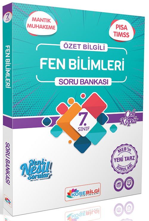 Köşebilgi 7. Sınıf Fen Bilimleri Soru Bankası Köşebilgi Yayınları