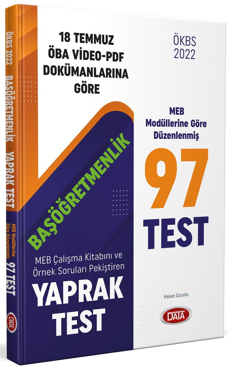 Data 2022 MEB ÖKBS Başöğretmenlik Yaprak Test Data Yayınları