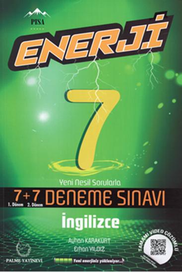 Palme 7. Sınıf İngilizce Enerji 7+7 Deneme Palme Yayınları