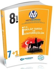 Gezegen 8. Sınıf TC İnkılap Tarihi ve Atatürkçülük 7 + 1 Fasikül Gezegen Yayınları