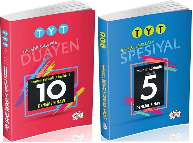 SÜPER FİYAT - Editör YKS TYT 15 Deneme 2 li Set Editör Yayınları