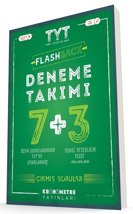 Kronometre YKS TYT Flashback 7+3 Deneme Takımı Video Çözümlü Kronometre Yayınları