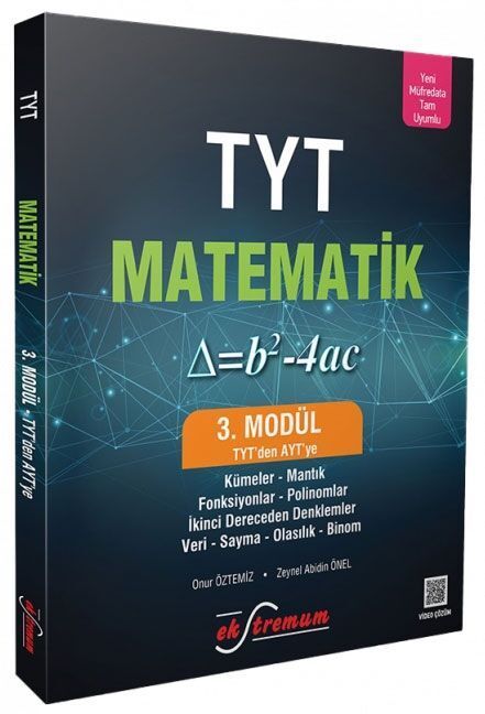 Ekstremum YKS TYT den AYT ye Matematik Modül-3 Ekstremum Yayınları