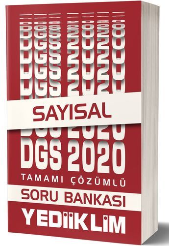 Yediiklim 2020 DGS Sayısal Soru Bankası Çözümlü Yediiklim Yayınları