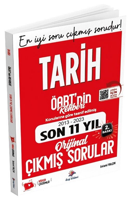 SÜPER FİYAT - Dizgi Kitap 2024 ÖABT nin Rehberi Tarih Öğretmenliği Çıkmış Sorular Son 11 Yıl Çözümlü - Selami Yalçın Dizgi Kitap Yayınları