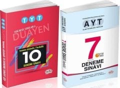 SÜPER FİYAT - Editör YKS TYT AYT 10+7 Deneme 2 li Set Editör Yayınları