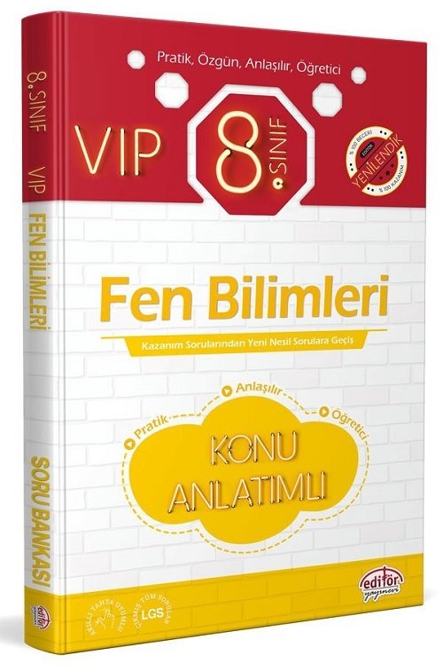 Editör 8. Sınıf VIP Fen Bilimleri Konu Anlatımı Editör Yayınları