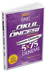 Tercih Akademi 2021 ÖABT Okul Öncesi 5x75 Deneme Çözümlü Tercih Akademi Yayınları