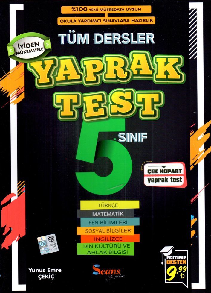 Seans 5. Sınıf Tüm Dersler Yaprak Test Seans Yayınları