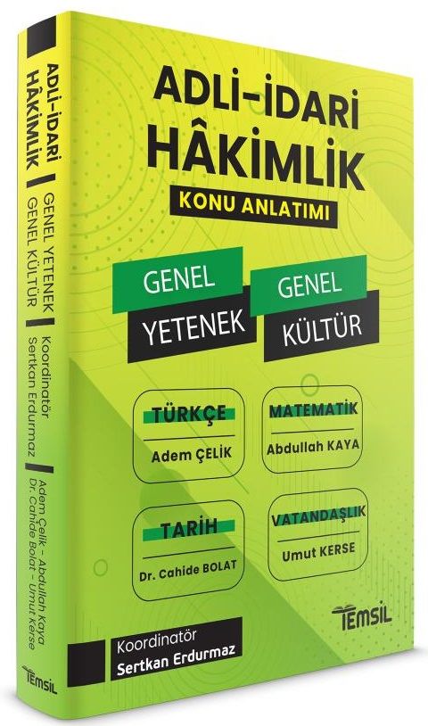 Temsil Adli İdari Hakimlik Genel Yetenek Genel Kültür Konu Anlatımı Temsil Kitap Yayınları