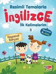 Dikkat Atölyesi Resimli Temalarla İngilizce İlk Kelimelerim 8 - Hayvanat Bahçesi Dikkat Atölyesi Yayınları