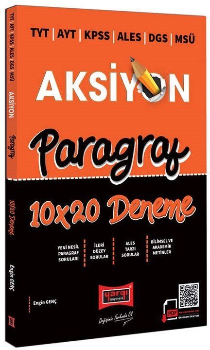 SÜPER FİYAT - Yargı TYT AYT KPSS ALES DGS MSÜ Paragraf Aksiyon 10x20 Deneme Çözümlü Yargı Yayınları