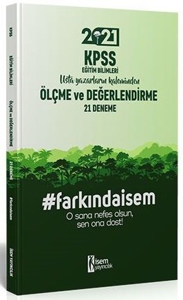 SÜPER FİYAT - İsem 2021 KPSS Eğitim Bilimleri Ölçme ve Değerlendirme 21 Deneme Çözümlü isem Yayınları