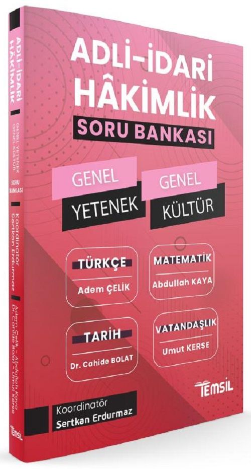 Temsil Adli İdari Hakimlik Genel Yetenek Genel Kültür Soru Bankası Temsil Kitap Yayınları