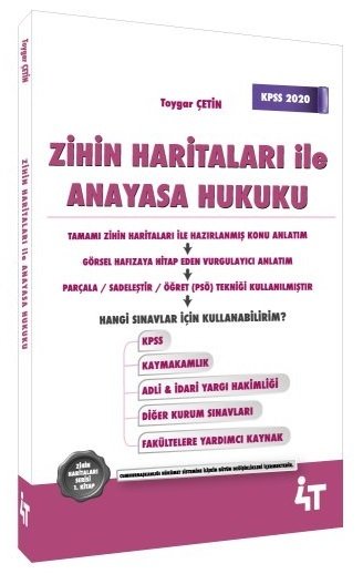 4T Yayınları 2020 KPSS Zihin Haritaları İle Anayasa Hukuku Konu Anlatımı - Toygar Çetin 4T Yayınları