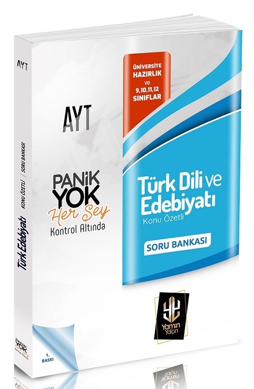 Panik Yok YKS AYT Türk Dili ve Edebiyatı Soru Bankası - Yamin Yalçin Panik Yok