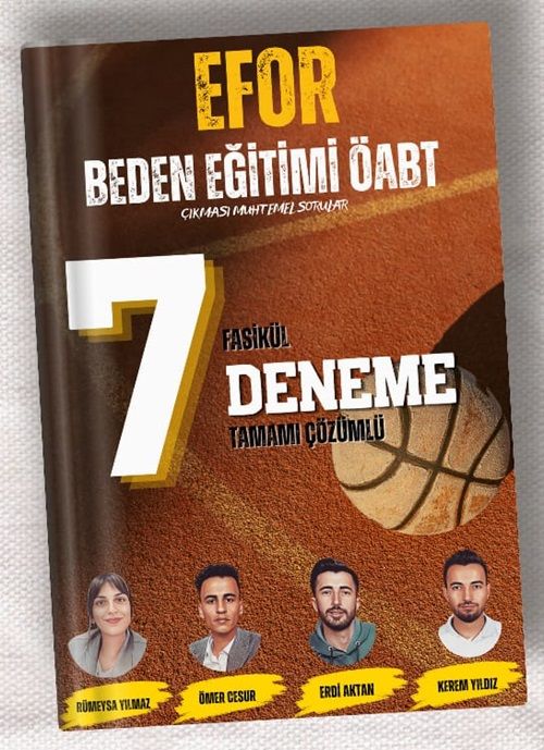 Efor BESYO ÖABT Beden Eğitimi Öğretmenliği 7 Deneme Çözümlü Efor BESYO