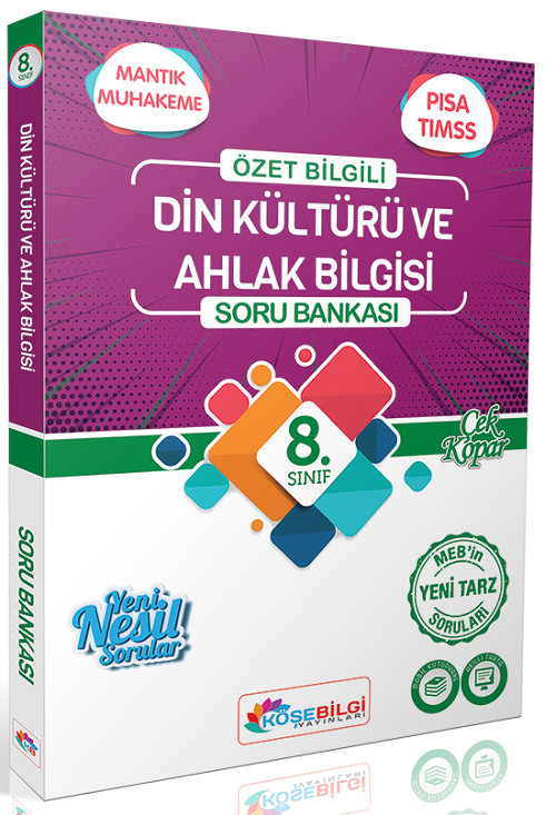 Köşebilgi 8. Sınıf Din Kültürü ve Ahlak Bilgisi Soru Bankası Köşebilgi Yayınları