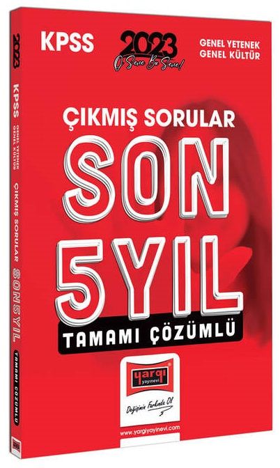 Yargı 2023 KPSS Genel Yetenek Genel Kültür Çıkmış Sorular Son 5 Yıl Çözümlü Yargı Yayınları