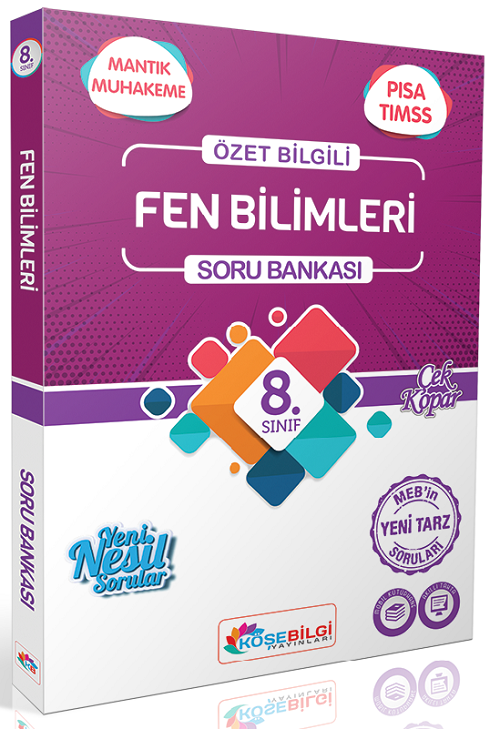 Köşebilgi 8. Sınıf Fen Bilimleri Soru Bankası Köşebilgi Yayınları