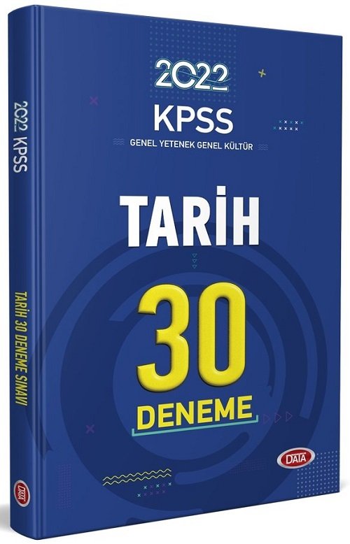 SÜPER FİYAT - Data 2022 KPSS Tarih 30 Deneme Data Yayınları