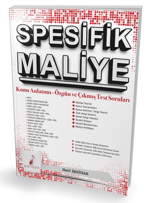 Pelikan 2018 KPSS A SPESİFİK Maliye Konu Anlatımı Özgün ve Çıkmış Test Soruları Pelikan Yayınları