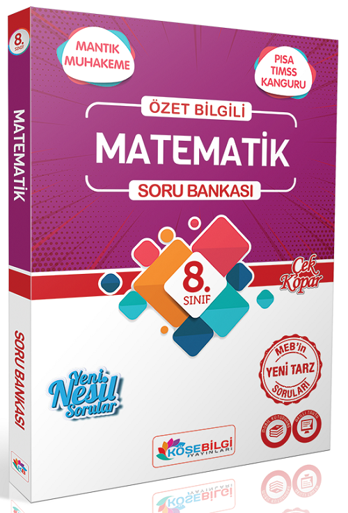 Köşebilgi 8. Sınıf Matematik Soru Bankası Köşebilgi Yayınları