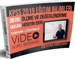 SÜPER FİYAT - Benim Hocam 2019 KPSS Ölçme Değerlendirme Video Soru Bankası Hüseyin İşeri Benim Hocam Yayınları