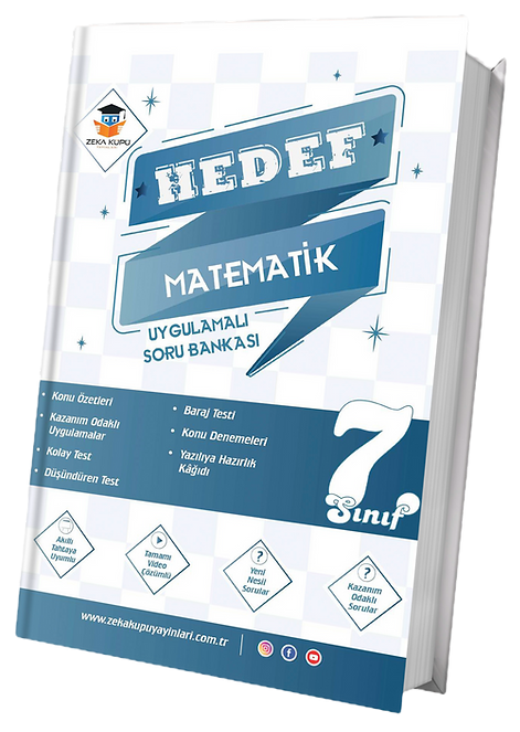 Zeka Küpü 7. Sınıf Matematik Hedef Uygulamalı Soru Bankası Zeka Küpü Yayınları