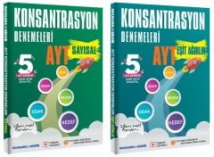 SÜPER FİYAT - Hocalara Geldik YKS AYT Eşit Ağırlık + Sayısal Konsantrasyon 5+5 Deneme 2 li Set Hocalara Geldik