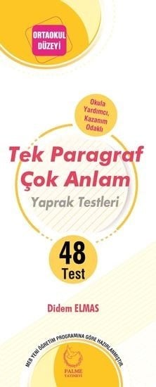 Palme 8. Sınıf Paragraf Çok Anlam 48 Yaprak Test Palme Yayınları