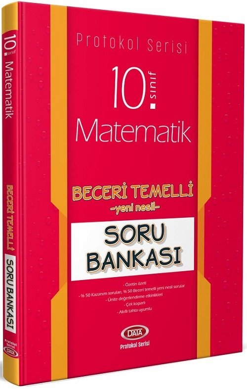 Data 10. Sınıf Matematik Beceri Temelli Soru Bankası Protokol Serisi Data Yayınları