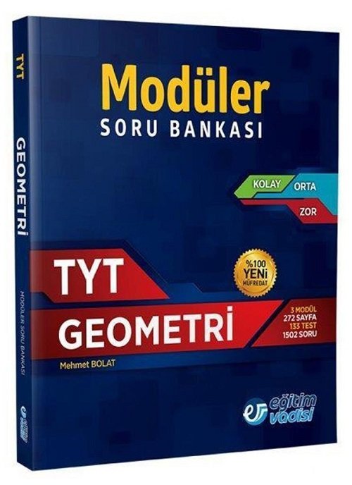 SÜPER FİYAT - Eğitim Vadisi YKS TYT Geometri Modüler Soru Bankası Eğitim Vadisi Yayınları