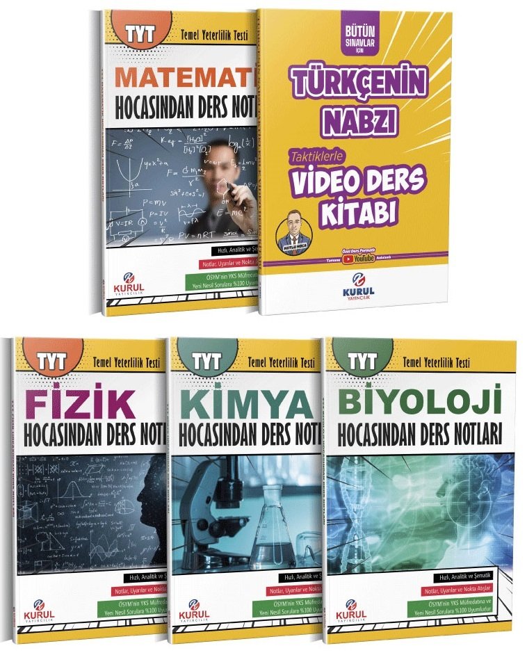 Kurul YKS TYT Sayısal Ders Notları 5 li Set Kurul Yayıncılık