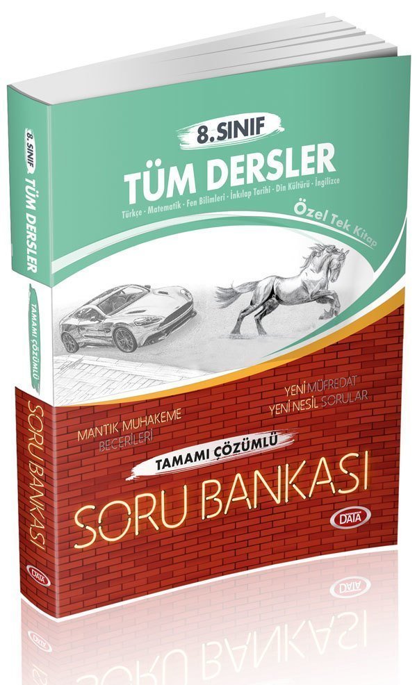 SÜPER FİYAT - Data 8. Sınıf Tüm Dersler Soru Bankası Çözümlü Data Yayınları