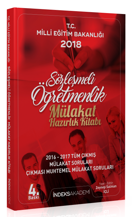 SÜPER FİYAT - İndeks Akademi Sözleşmeli Öğretmenlik Mülakat Hazırlık Kitabı - Zeynep Salman İçli İndeks Akademi Yayınları