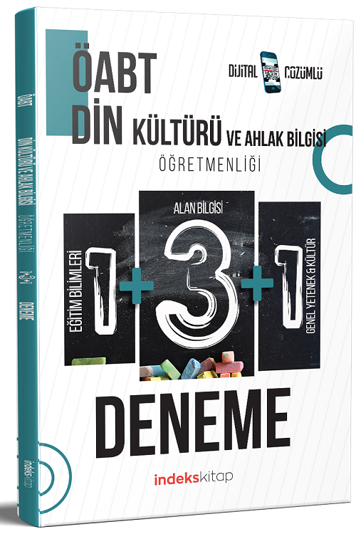 SÜPER FİYAT - İndeks Akademi ÖABT Din Kültürü Öğretmenliği 5 Deneme Dijital Çözümlü İndeks Akademi Yayıncılık